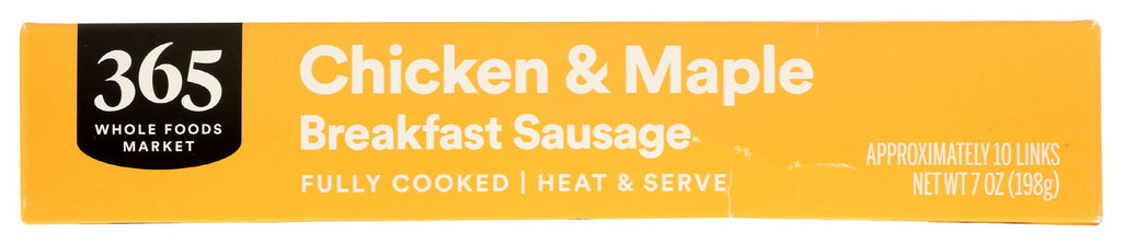 Chicken Sausage Breakfast Link Maple 7 Oz 365 By Whole Foods Market