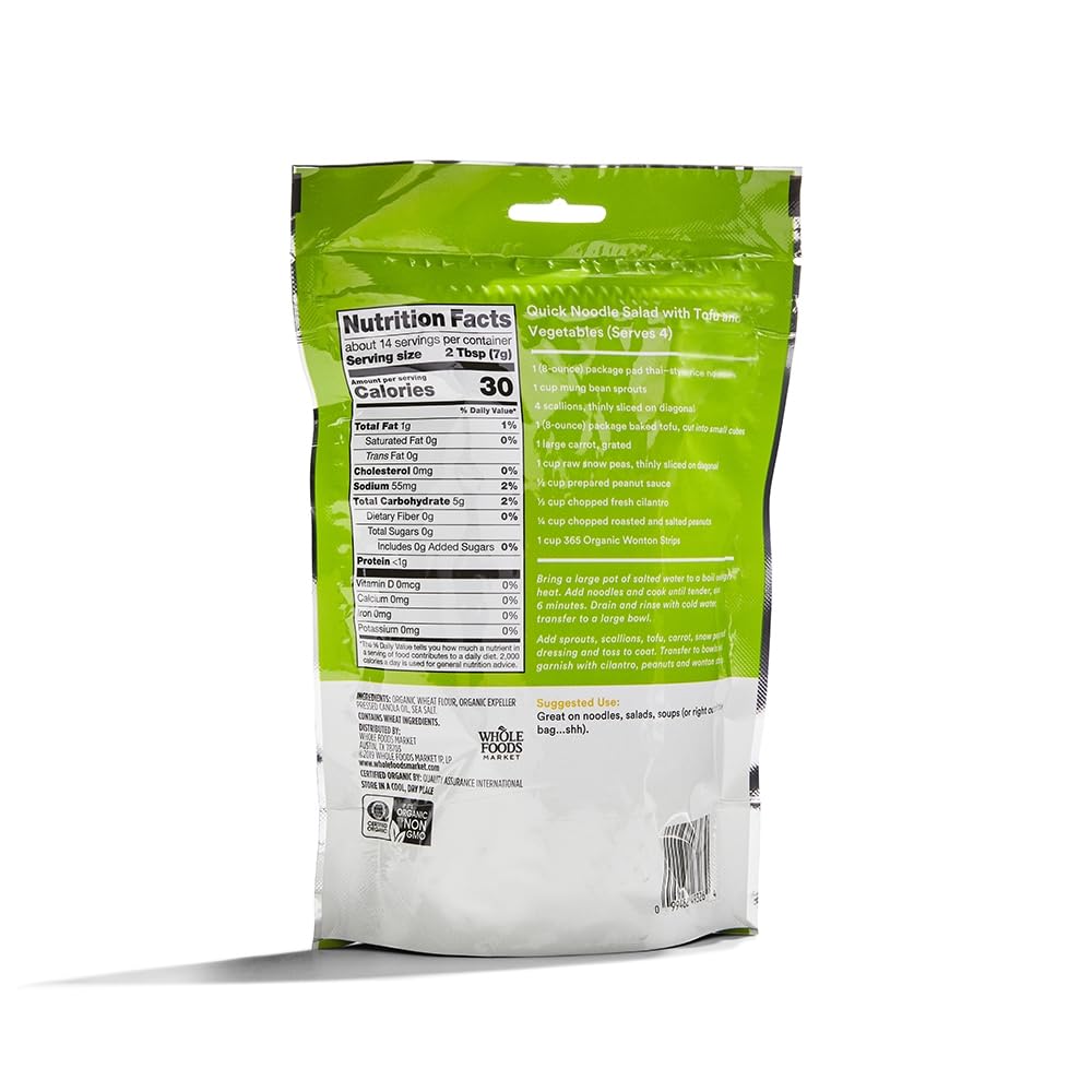 Organic Wonton Strips 3.5 Oz 365 By Whole Foods Market
