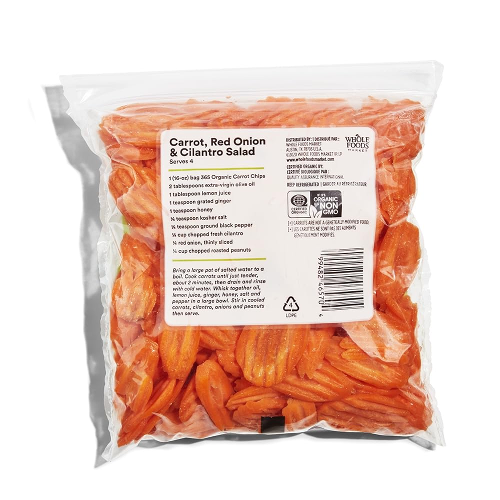 Organic Carrot Chips 16 Oz 365 By Whole Foods Market