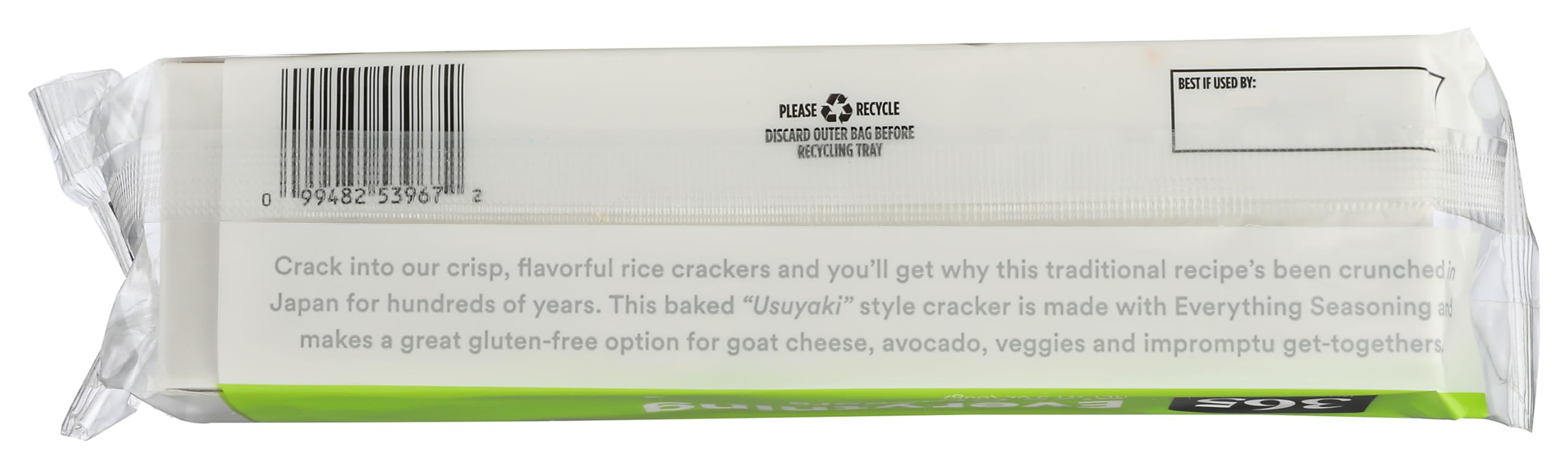 Everything Rice Crackers 3 Oz 365 By Whole Foods Market