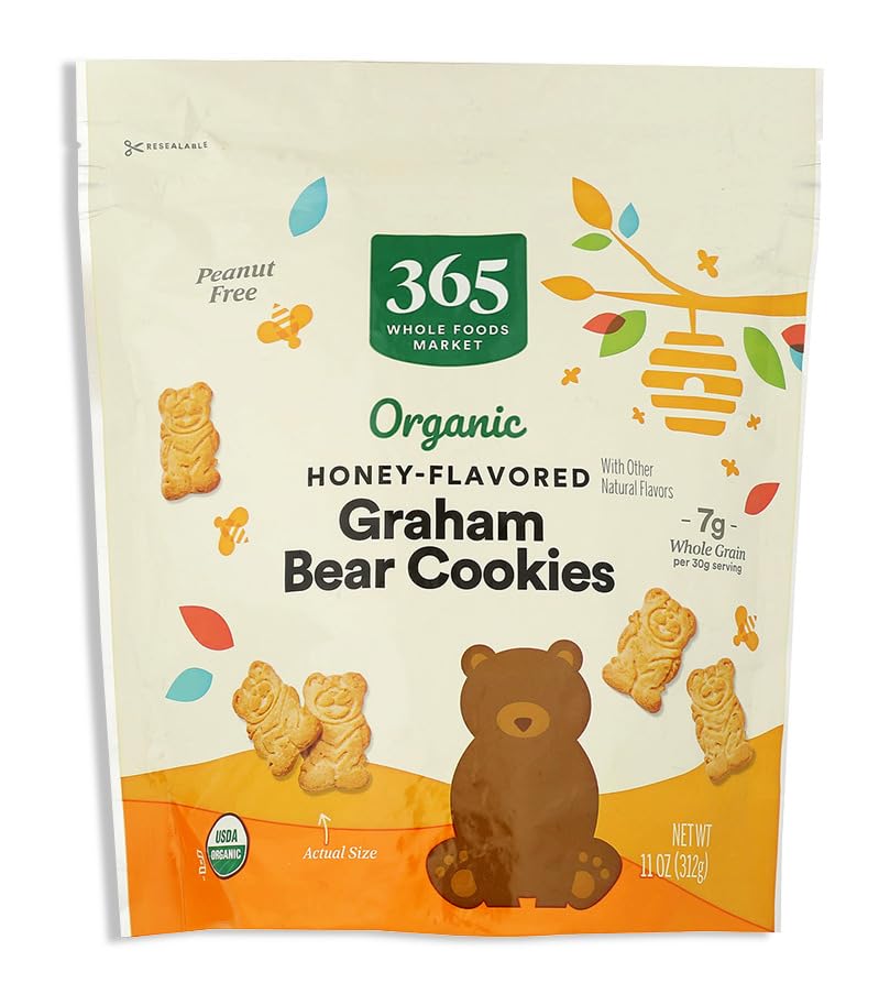 Organic Honey Graham Bear Cookies 11 Oz 365 By Whole Foods Market