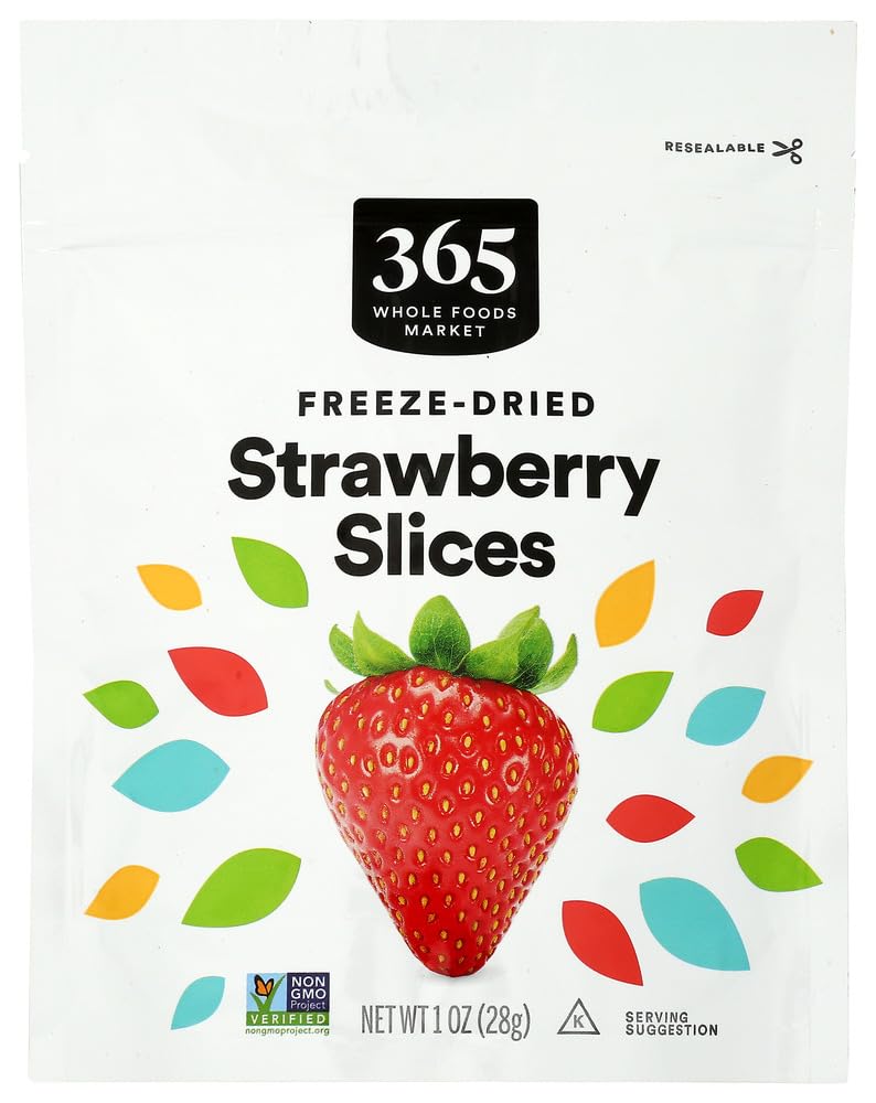 Freeze Dried Strawberries 1 Oz 365 By Whole Foods Market