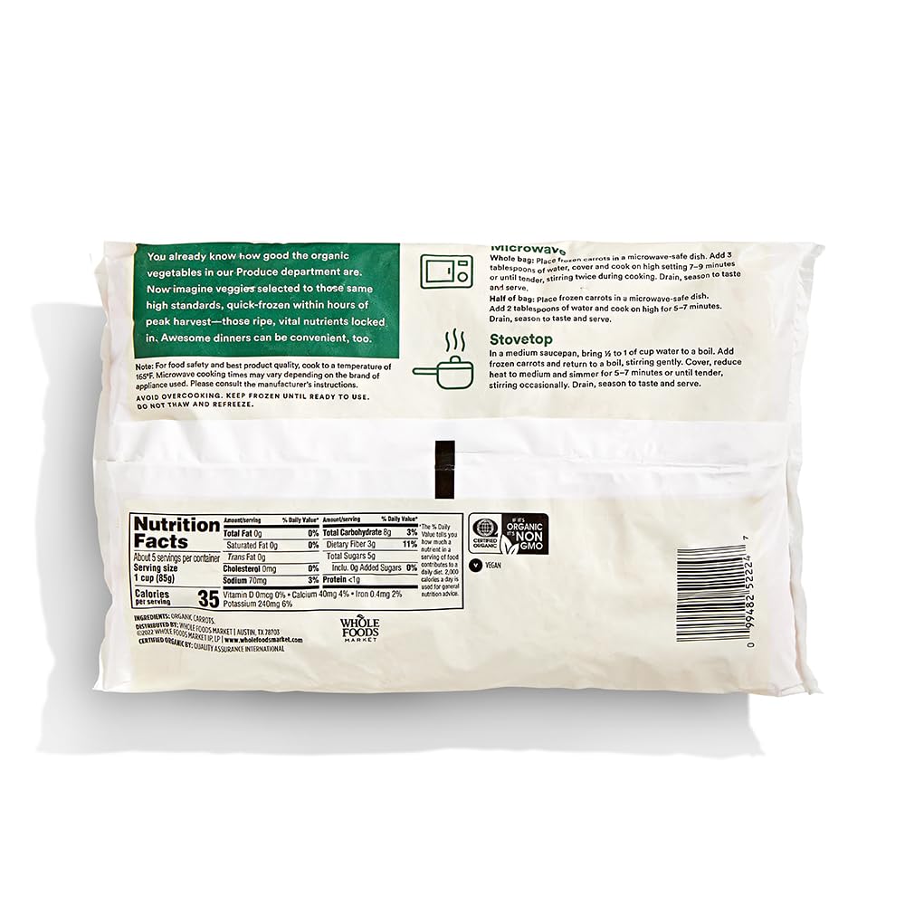 Organic Crinkle Cut Carrots 16 Oz 365 By Whole Foods Market