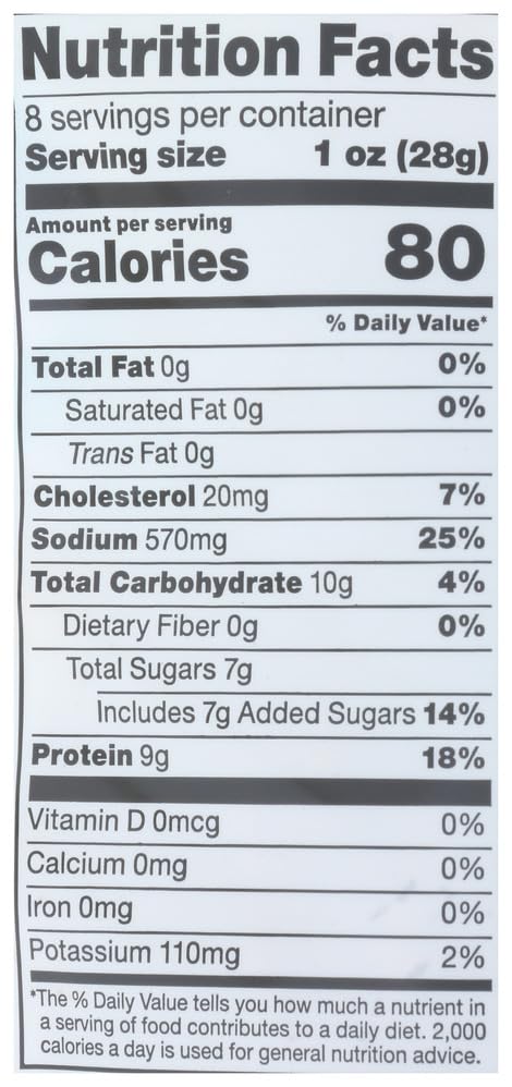 Original Turkey Jerky 8 Oz 365 By Whole Foods Market