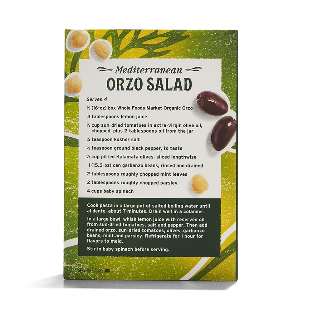 Organic Orzo 16 Oz 365 By Whole Foods Market