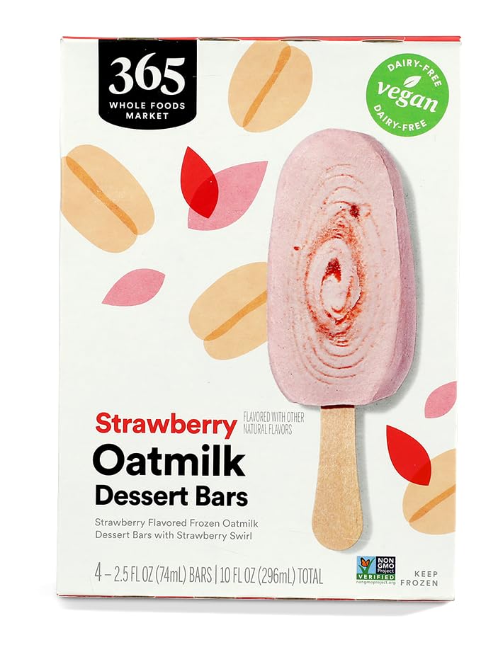 Strawberry Oat Milk Frozen Dessert Bars 10 Fz 1 Count 365 By Whole Foods Market