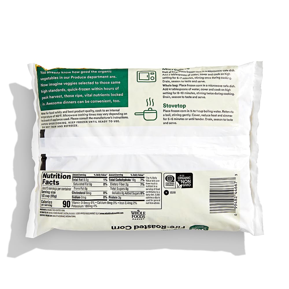 Organic Fire Roasted Corn 16 Oz 365 By Whole Foods Market