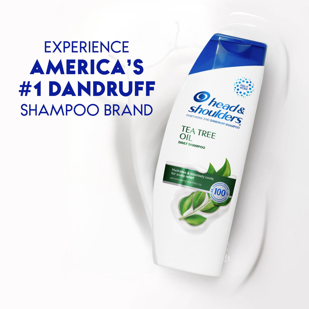 Head & Shoulders Dandruff Shampoo Tea Tree Oil Paraben-Free Anti-Dandruff Cleanser 12.5 fl oz