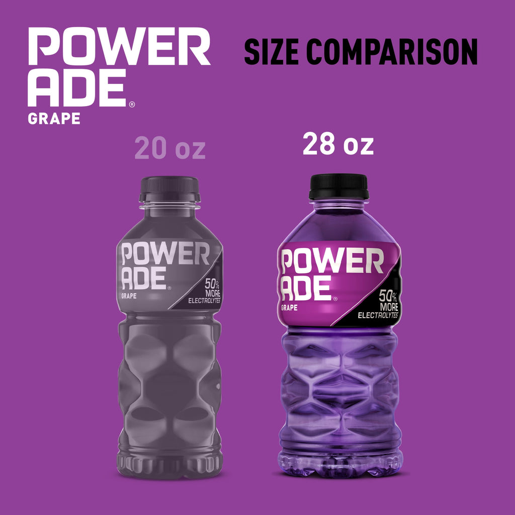 POWERADE Grape Electrolyte Sports Drink 28 fl oz Bottle