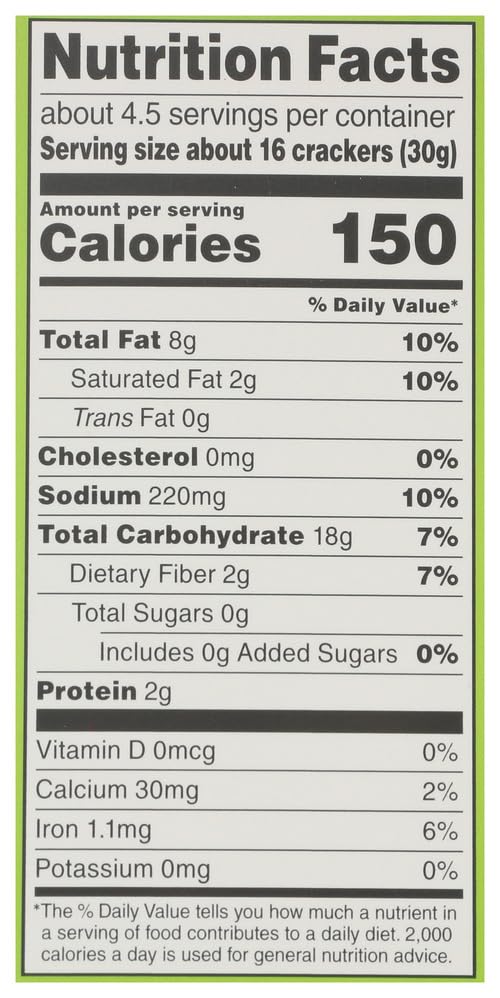 Rosemary Sea Salt Almond Flour Crackers 5 Oz 365 By Whole Foods Market