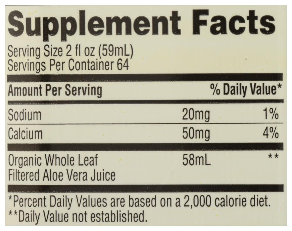 Organic Whole Leaf Aloe Vera Juice 128 Fl Oz 365 By Whole Foods Market