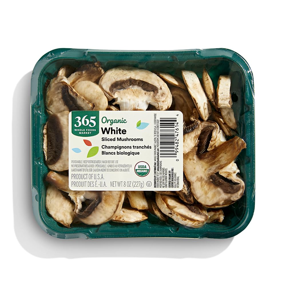 Organic Sliced White Mushrooms 8 Oz 365 By Whole Foods Market