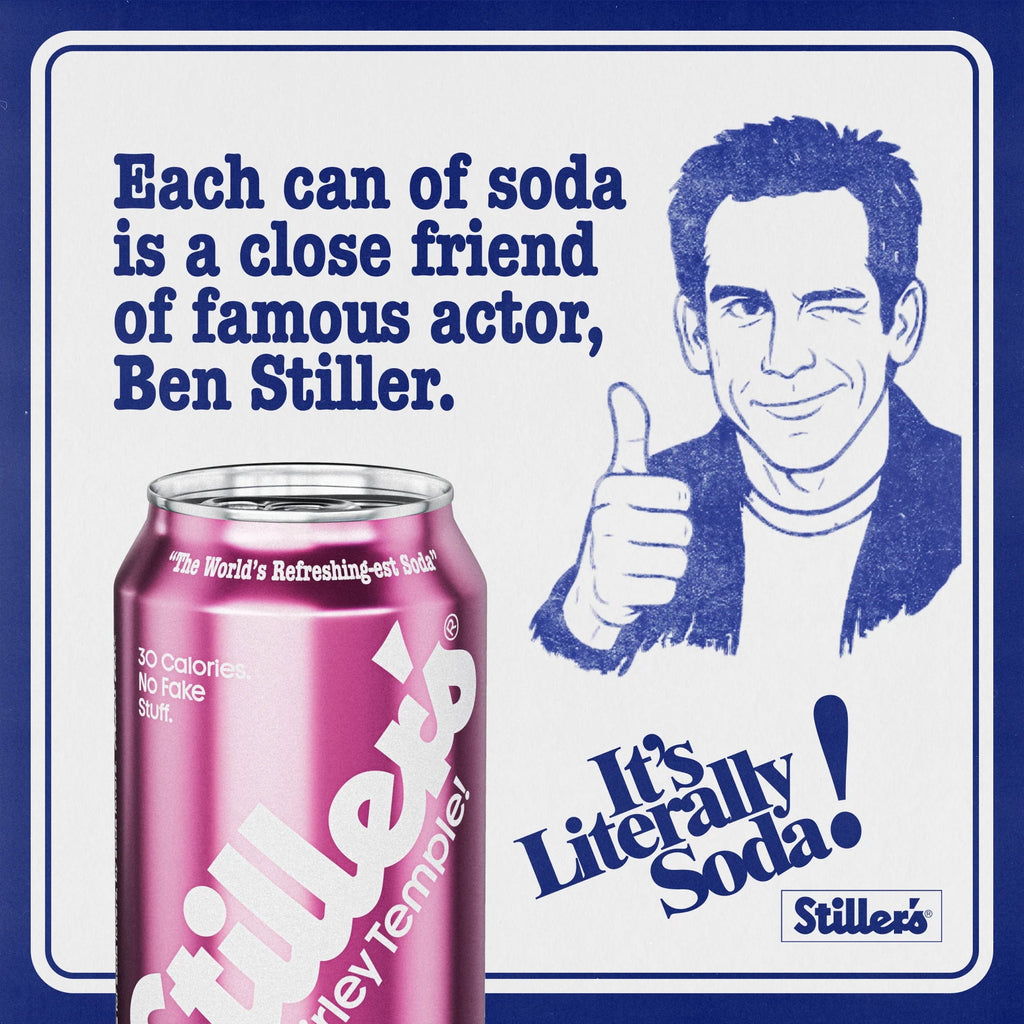 Stiller's Shirley Temple Natural Soda Cans 12 Fl Oz