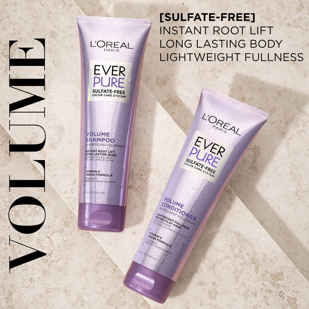 L'Oreal Paris EverPure Volume Sulfate Free Shampoo for Fine Hair 8.5 fl oz