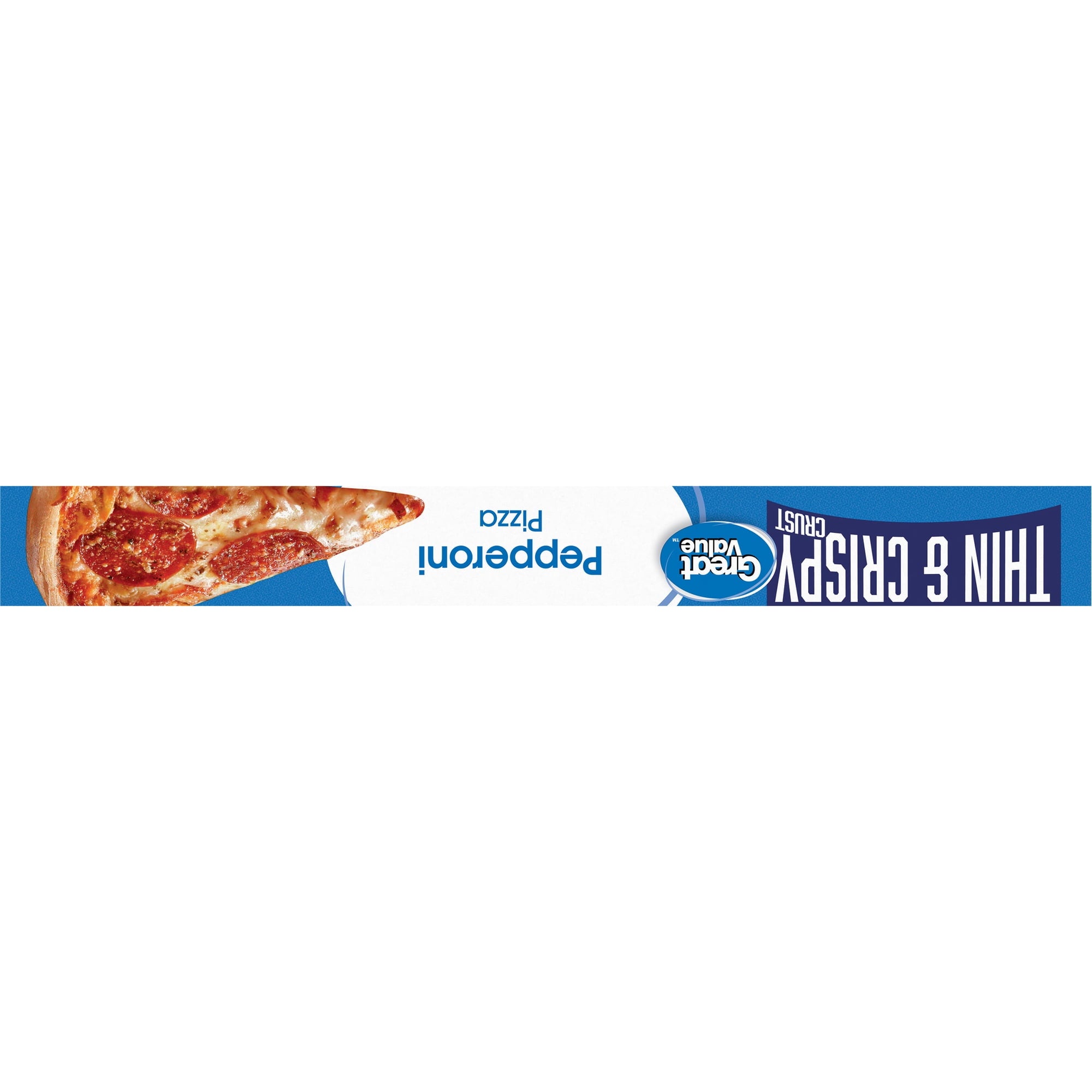 Great Value Thin Crust Pepperoni Frozen Pizza 16.4 Oz