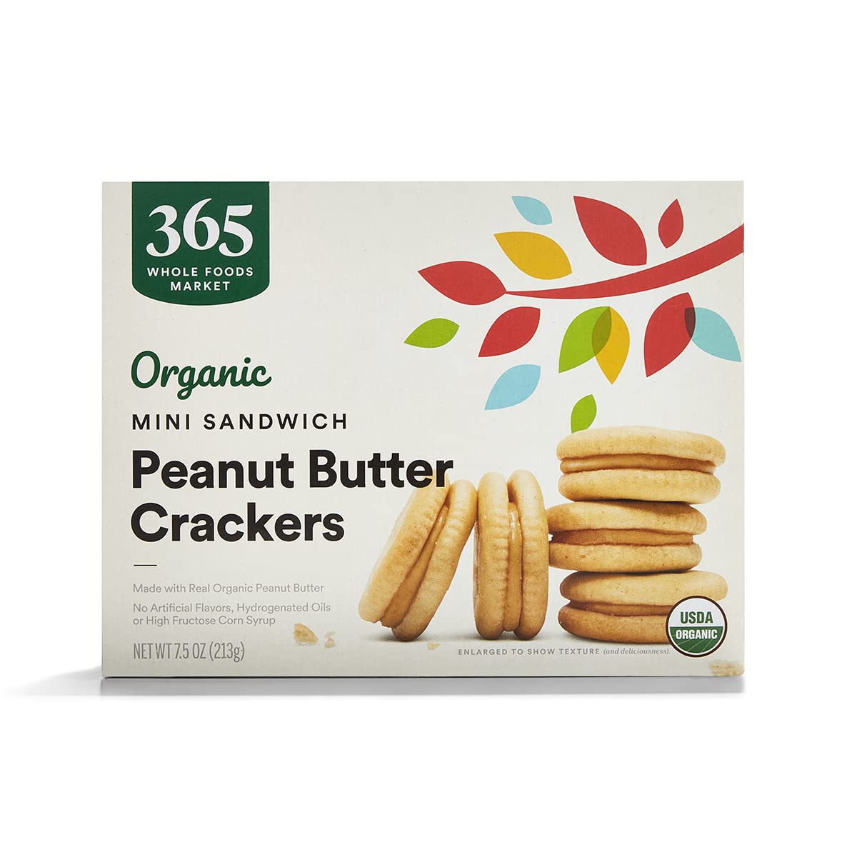 Organic Peanut Butter Mini Sandwich Crackers 7.5 Oz 365 By Whole Foods Market