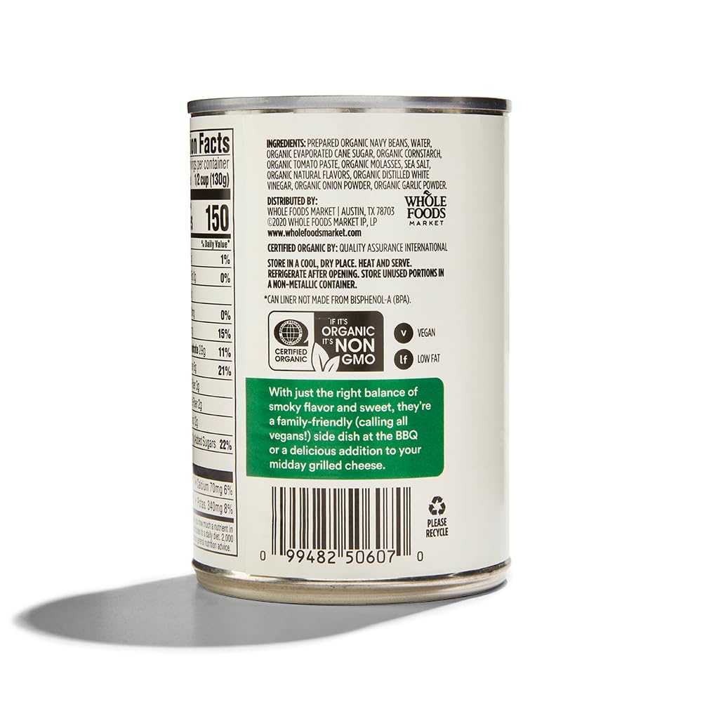 Organic Baked Beans Campfire Style 15 Oz 365 By Whole Foods Market