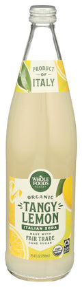 Organic Lemon Italian Soda 25.4 Fl Oz 365 By Whole Foods Market