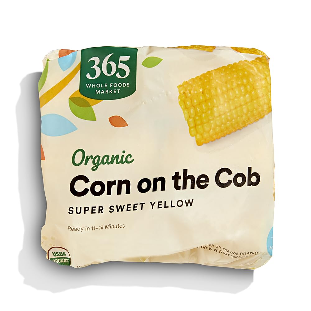 Organic Mini Corn On The Cob Super Sweet Yellow 6 Ct Frozen 365 By Whole Foods Market