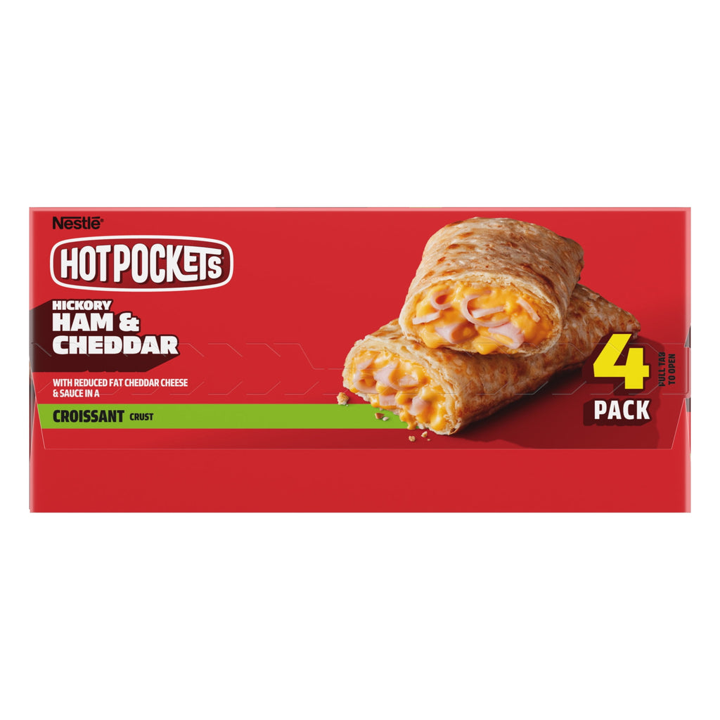Hot Pockets Ham and Cheddar Croissant Crust Frozen Sandwiches 18 Oz 4 Count