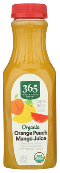 Organic Orange Peach Mango Juice 12 Fl Oz 365 By Whole Foods Market