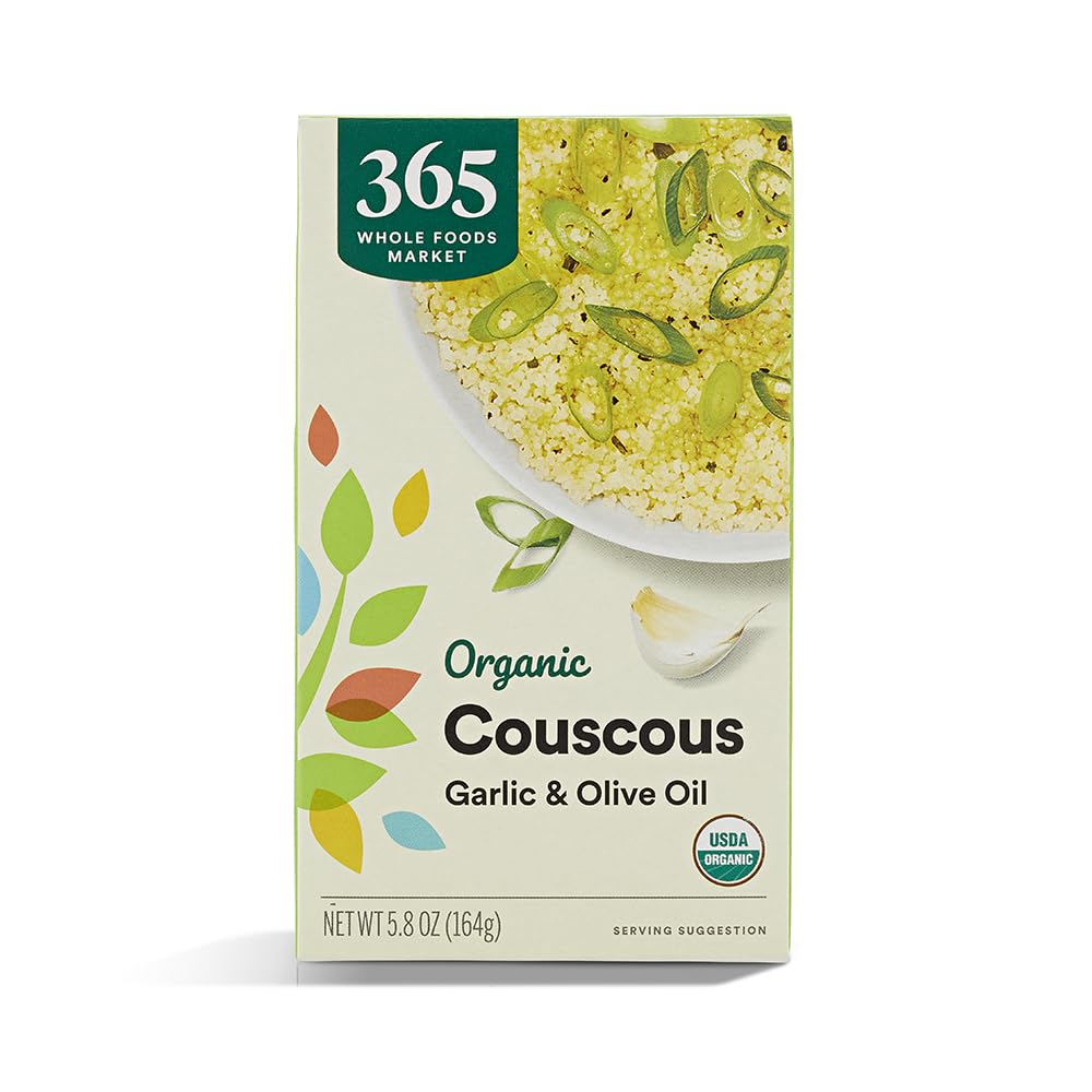 Organic Garlic & Olive Oil Couscous 5.8 Oz 365 By Whole Foods Market