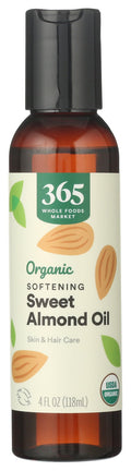 Organic Sweet Almond Oil Skin And Hair Care 4 Fl Oz 365 By Whole Foods Market