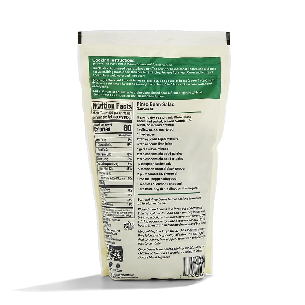 Organic Pinto Beans 16 Oz 365 By Whole Foods Market