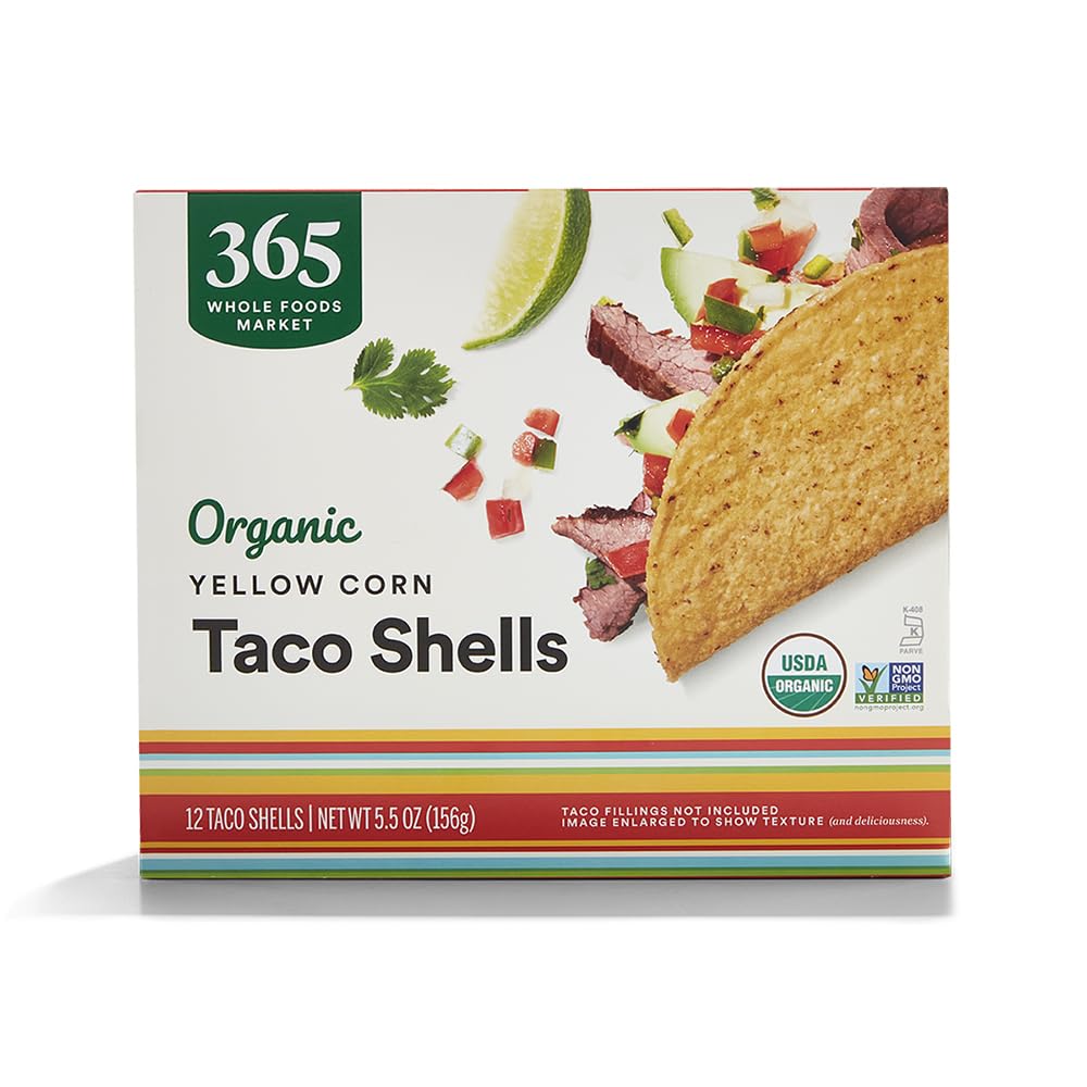 Organic Yellow Taco Shells 5.5 Oz 365 By Whole Foods Market