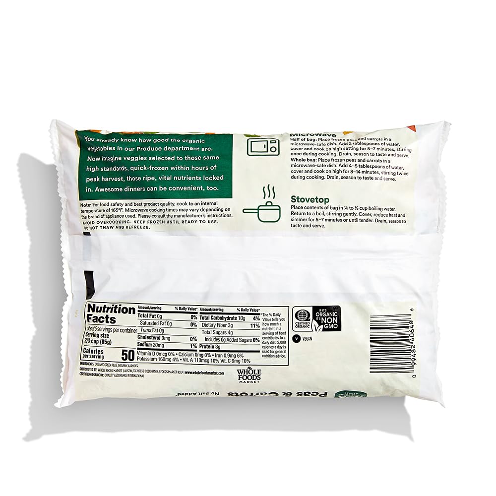 Organic Peas & Carrots 16 Oz 365 By Whole Foods Market