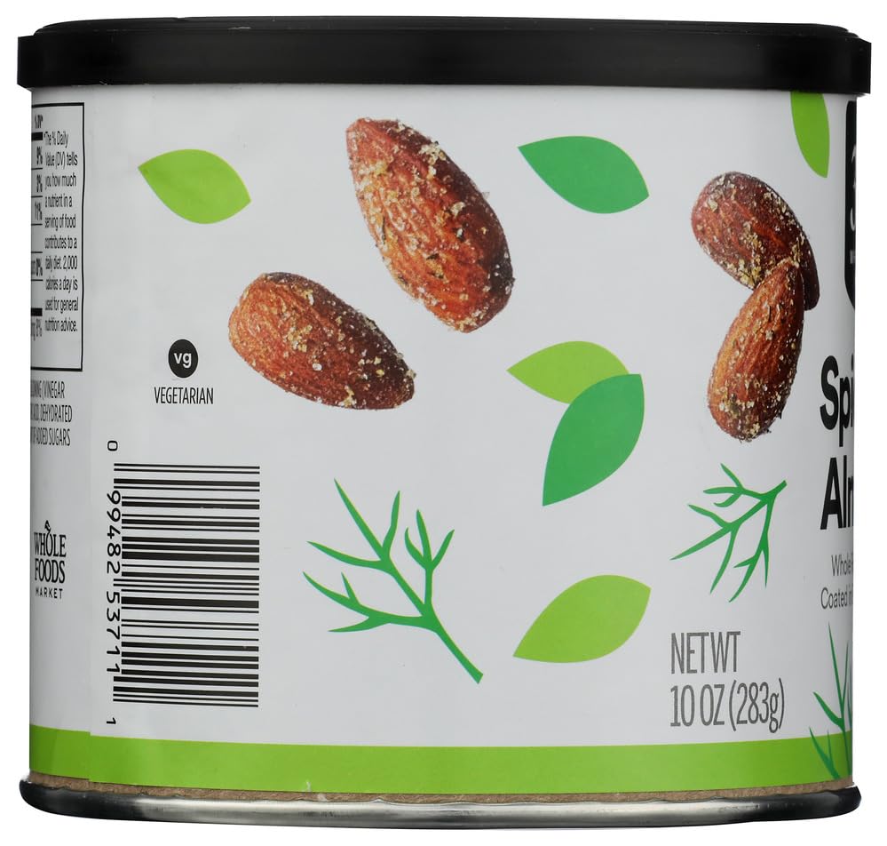 Dill Pickle Seasoned Almonds 10 Oz 365 By Whole Foods Market