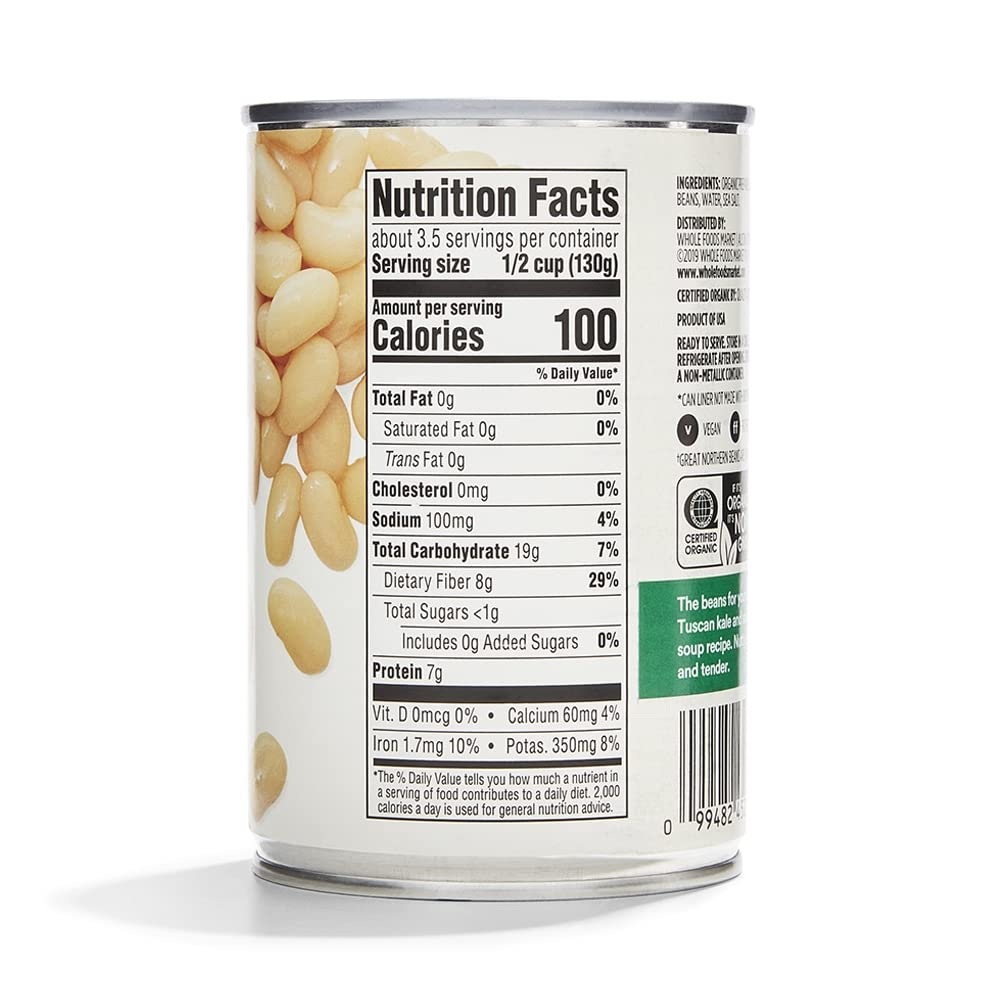 Organic Great Northern Beans 15.5 Oz 365 By Whole Foods Market