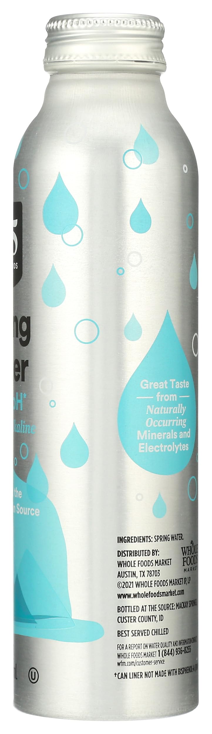 Mineral Spring Water 16 Fl Oz 365 By Whole Foods Market