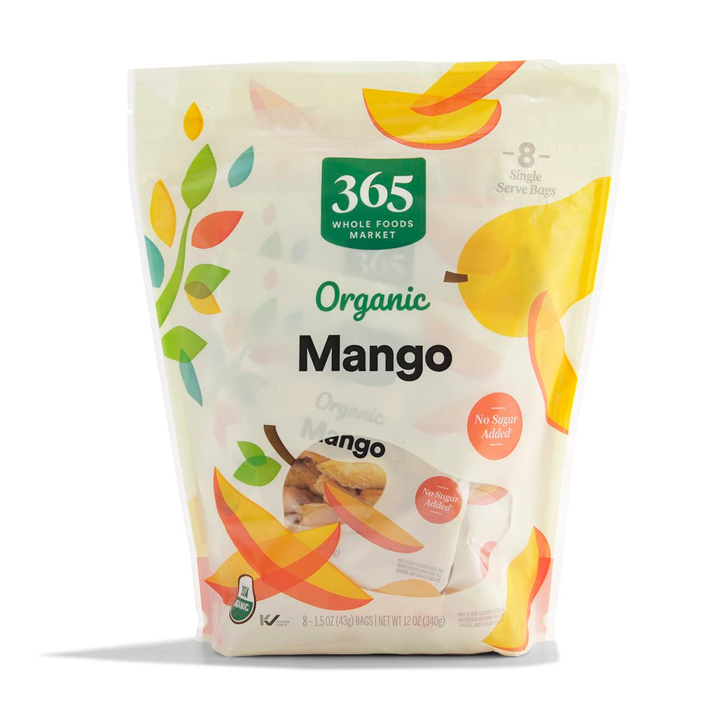 Organic Dried Mango 12 Oz 8 Ct 365 By Whole Foods Market