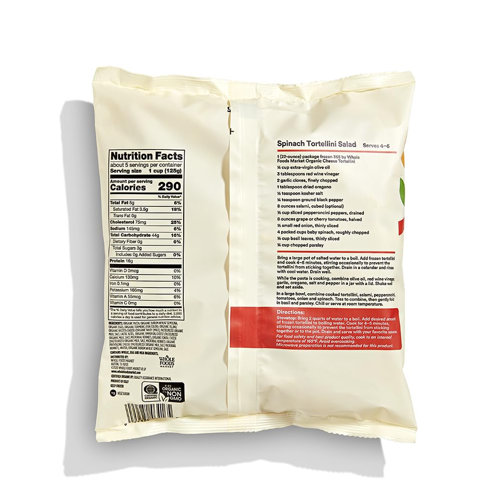Organic Cheese Tortellini 22 Oz 365 By Whole Foods Market
