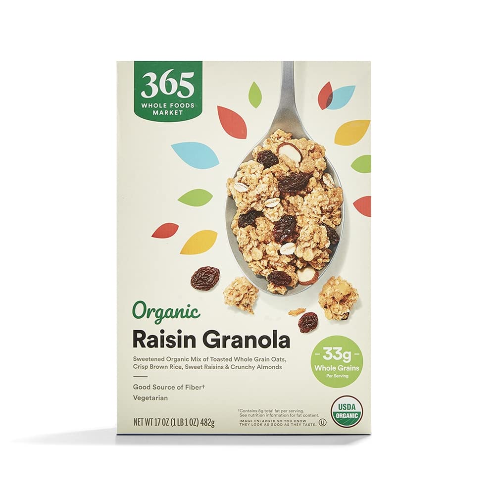 Organic Raisin Granola 17 Oz 365 By Whole Foods Market