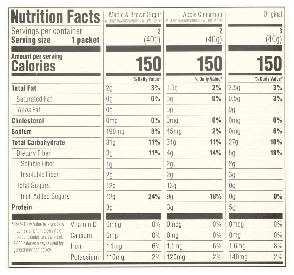 Organic Variety Pack Instant Oatmeal 11.3 Oz 365 By Whole Foods Market