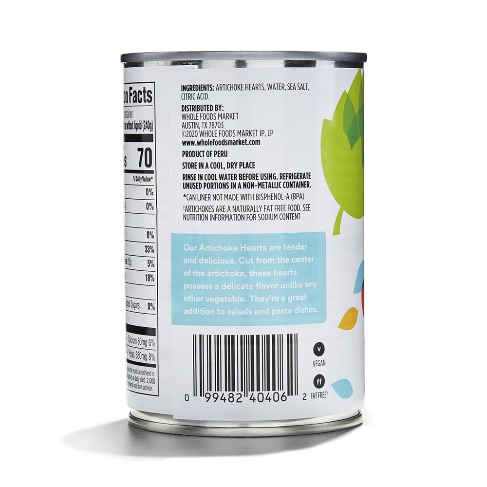 Artichoke Hearts 14.1 Oz 365 By Whole Foods Market