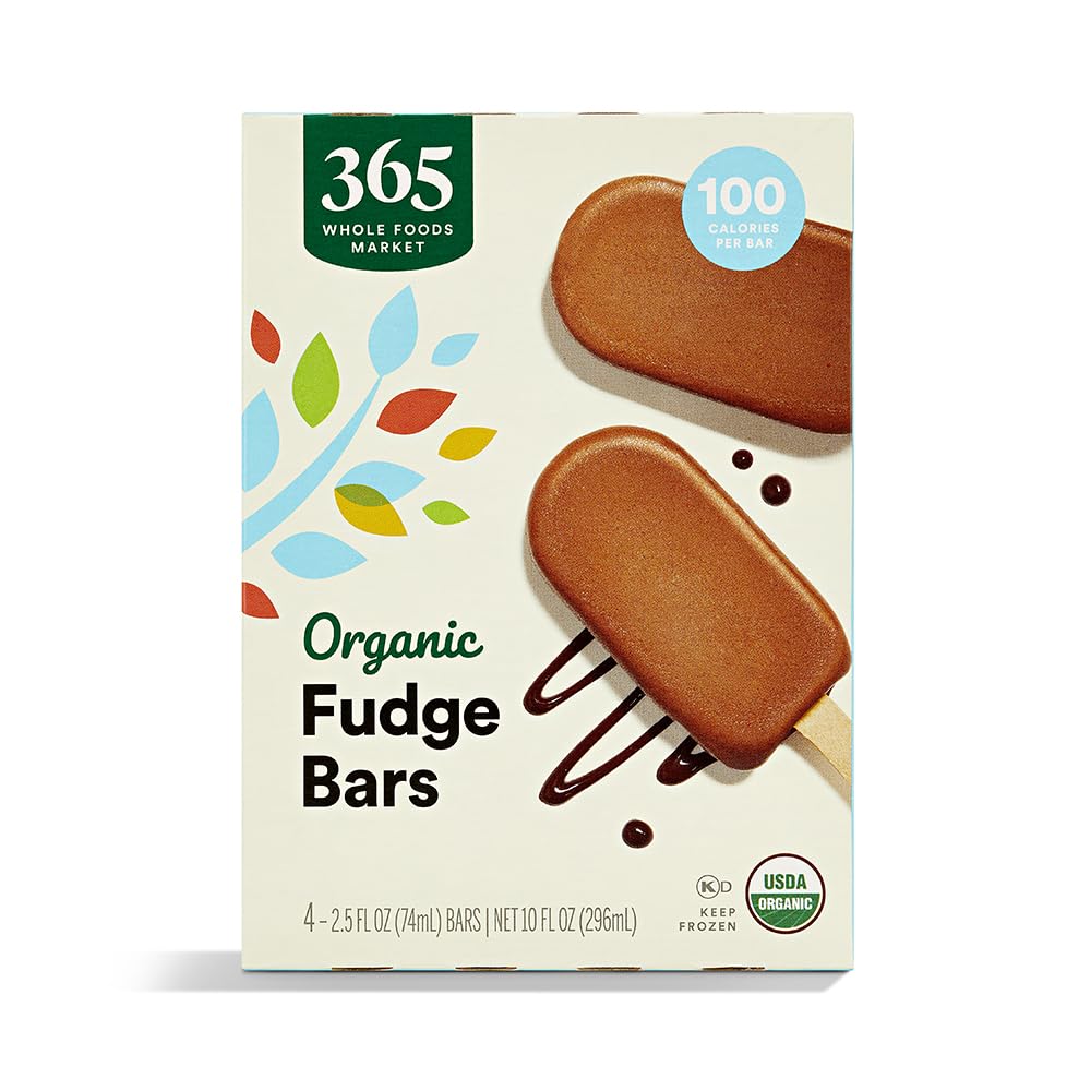 Organic Fudge Bars 2.5 FL OZ 4 CT 365 By Whole Foods Market