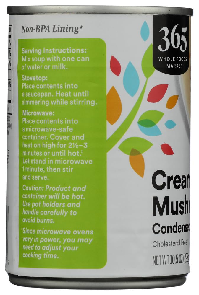 Condensed Cream of Mushroom Soup 10.5 Oz 365 By Whole Foods Market
