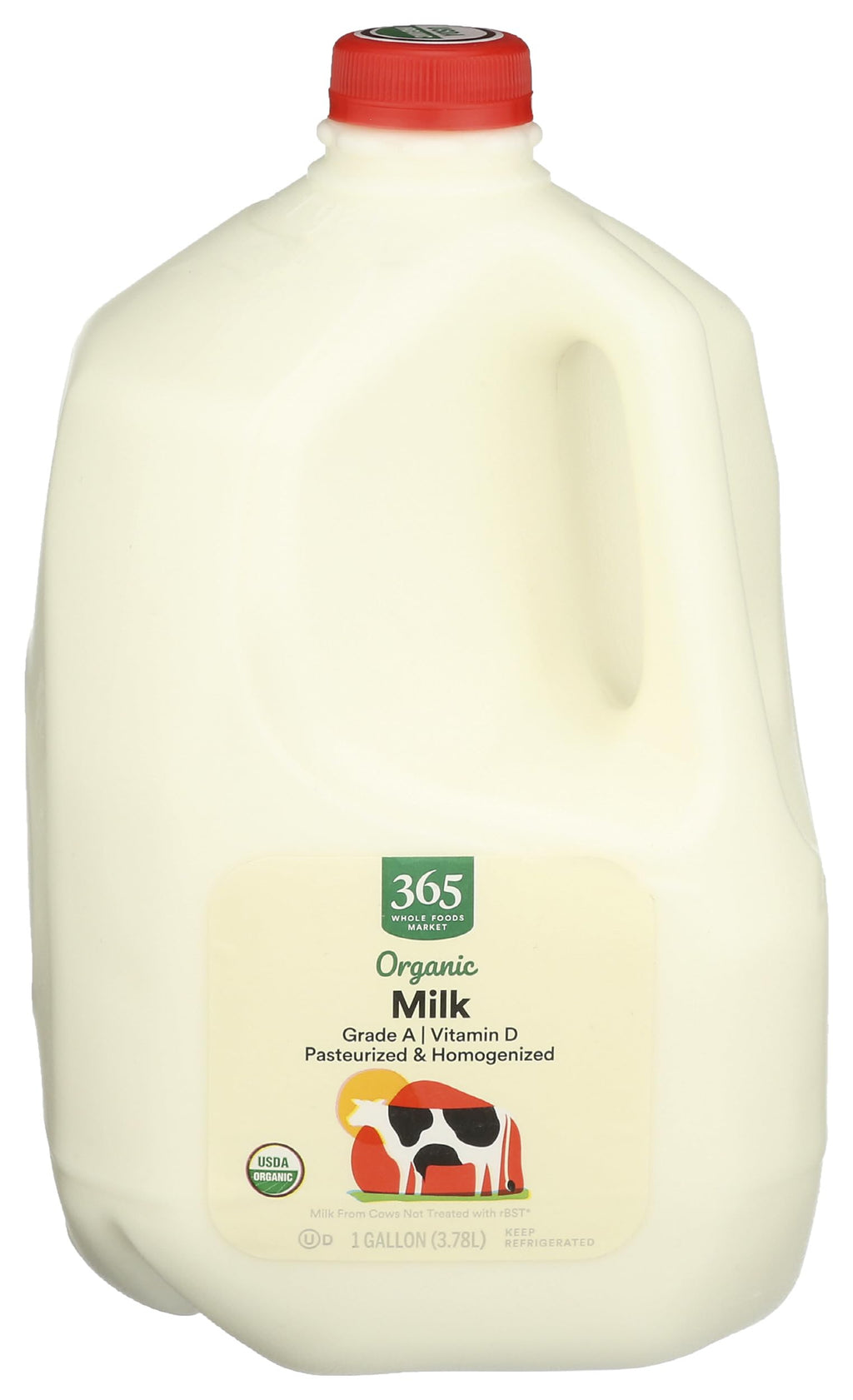 Organic Whole Milk 128 Oz 1 Count 365 By Whole Foods Market