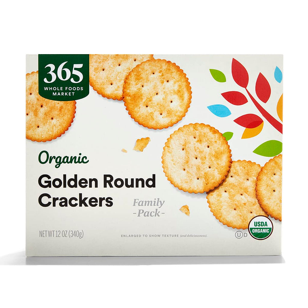 Organic Golden Round Crackers 12 Oz 1 Count 365 By Whole Foods Market