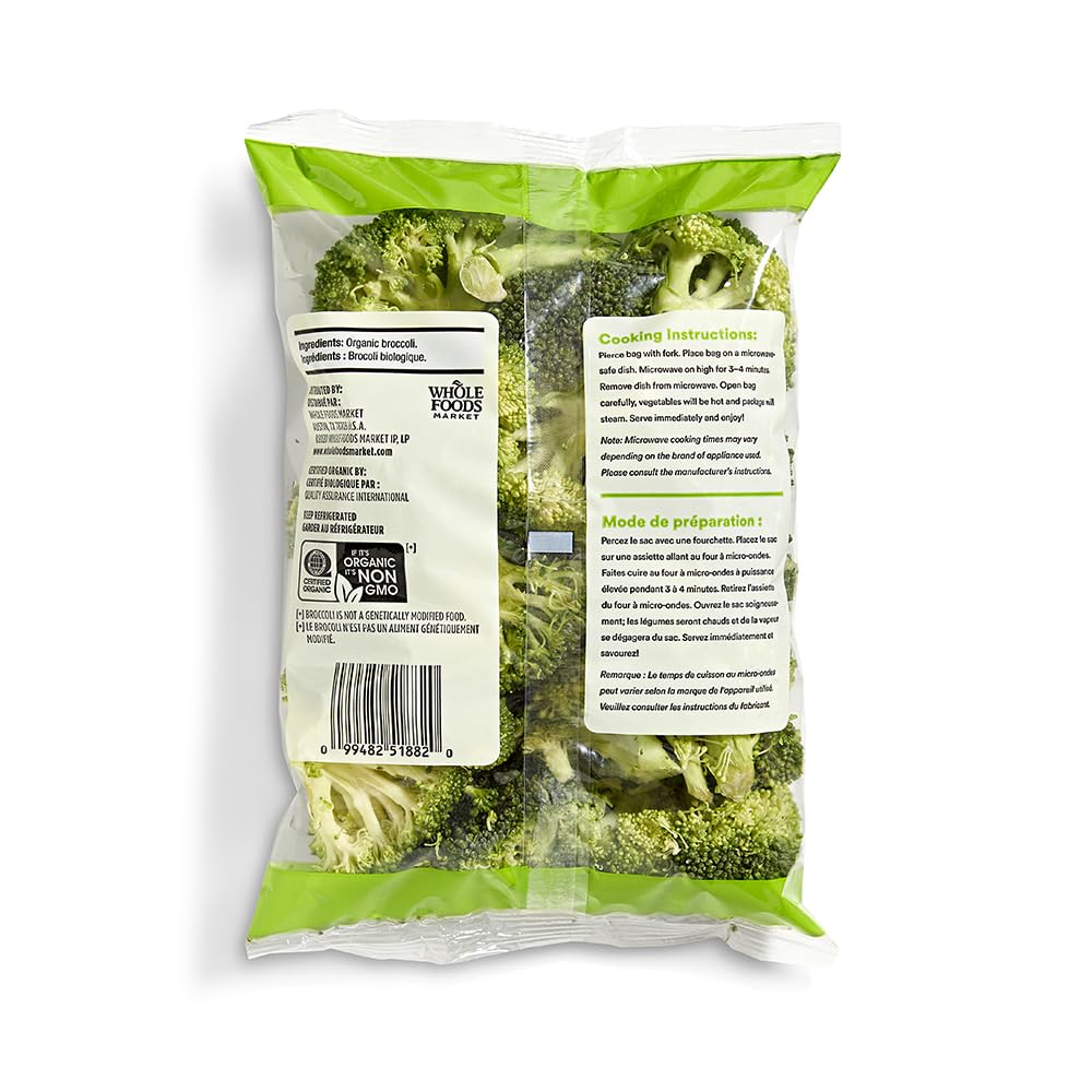 Organic Broccoli Florets 10 Oz 1 Count 365 By Whole Foods Market