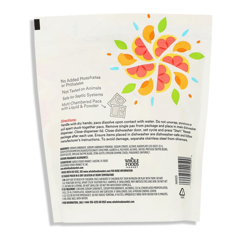 Pomelo Apricot Dish Pacs 45 Count 20 Oz 365 By Whole Foods Market