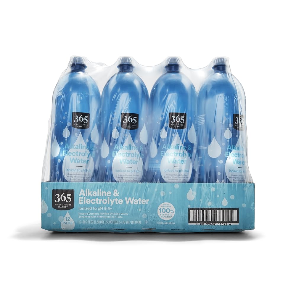 Alkaline And Electrolyte Water 1.5 L 12 Pack 365 By Whole Foods Market