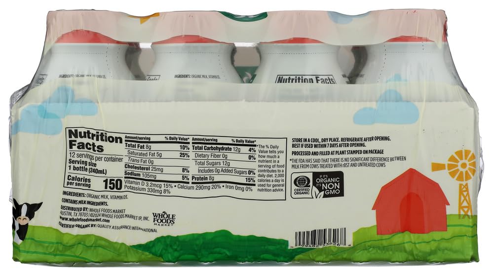 Organic Whole Milk 96 Fl Oz 365 By Whole Foods Market