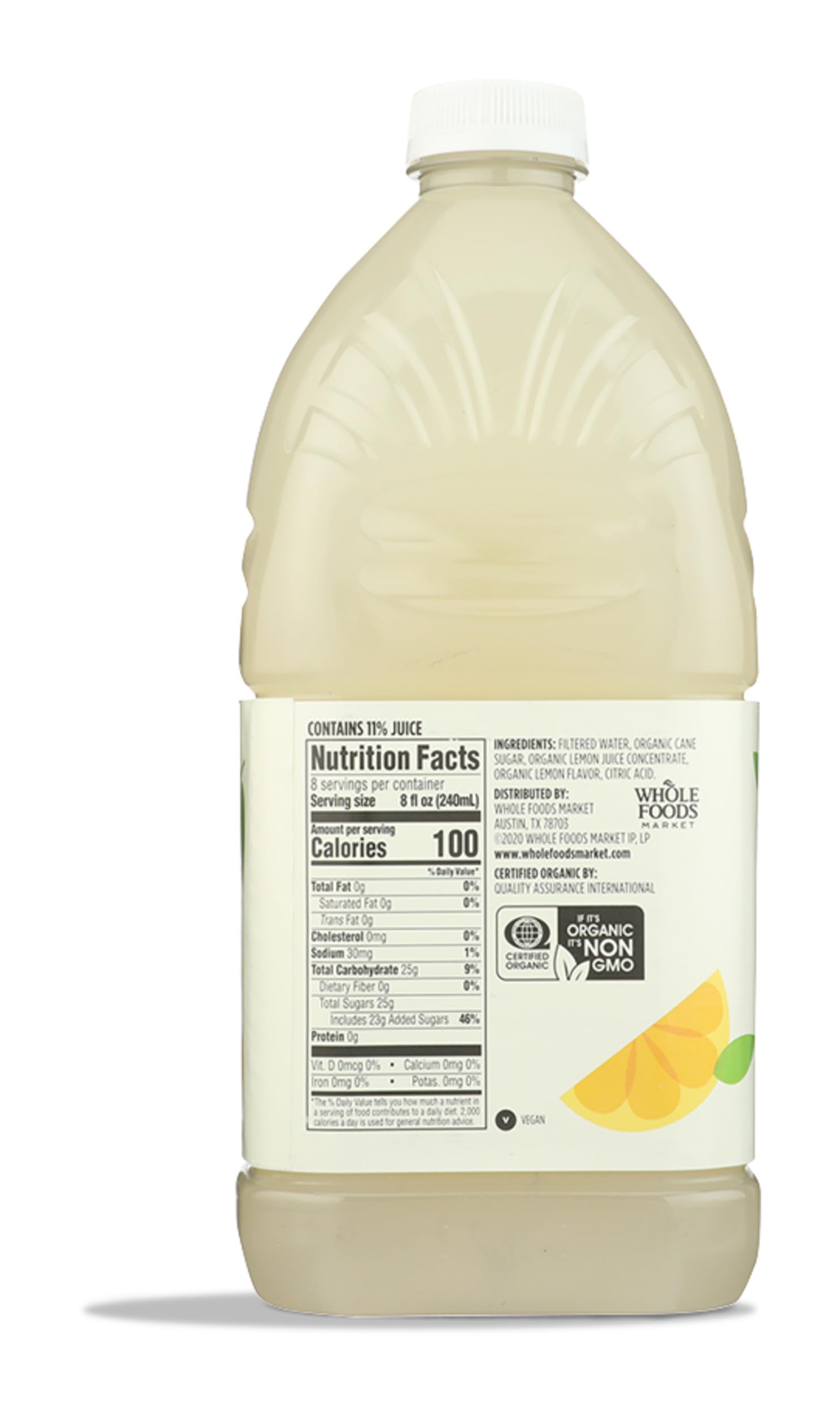 Organic Lemonade 64 Fl Oz 365 By Whole Foods Market