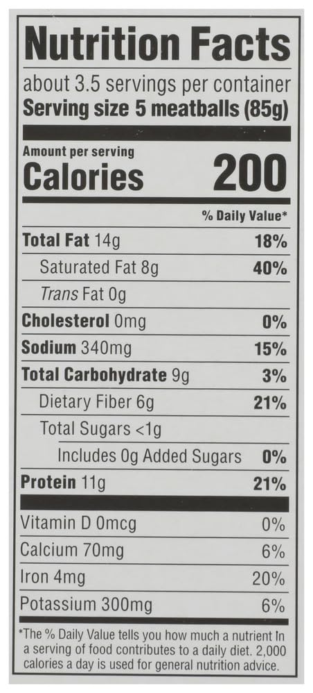 Meatless Meatballs 10.2 Oz 365 By Whole Foods Market