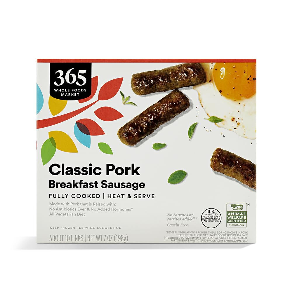 Classic Breakfast Pork Sausage 7 Oz 365 By Whole Foods Market