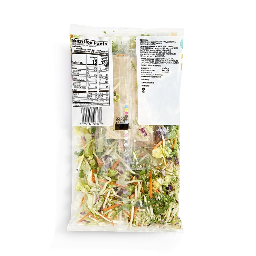 Lemon Tahini Crunch Chopped Salad Kit 10.8 Oz 365 By Whole Foods Market
